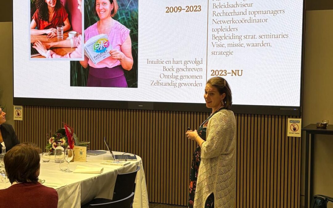 Christina Absillis tijdens Pitch Artemis Leuven